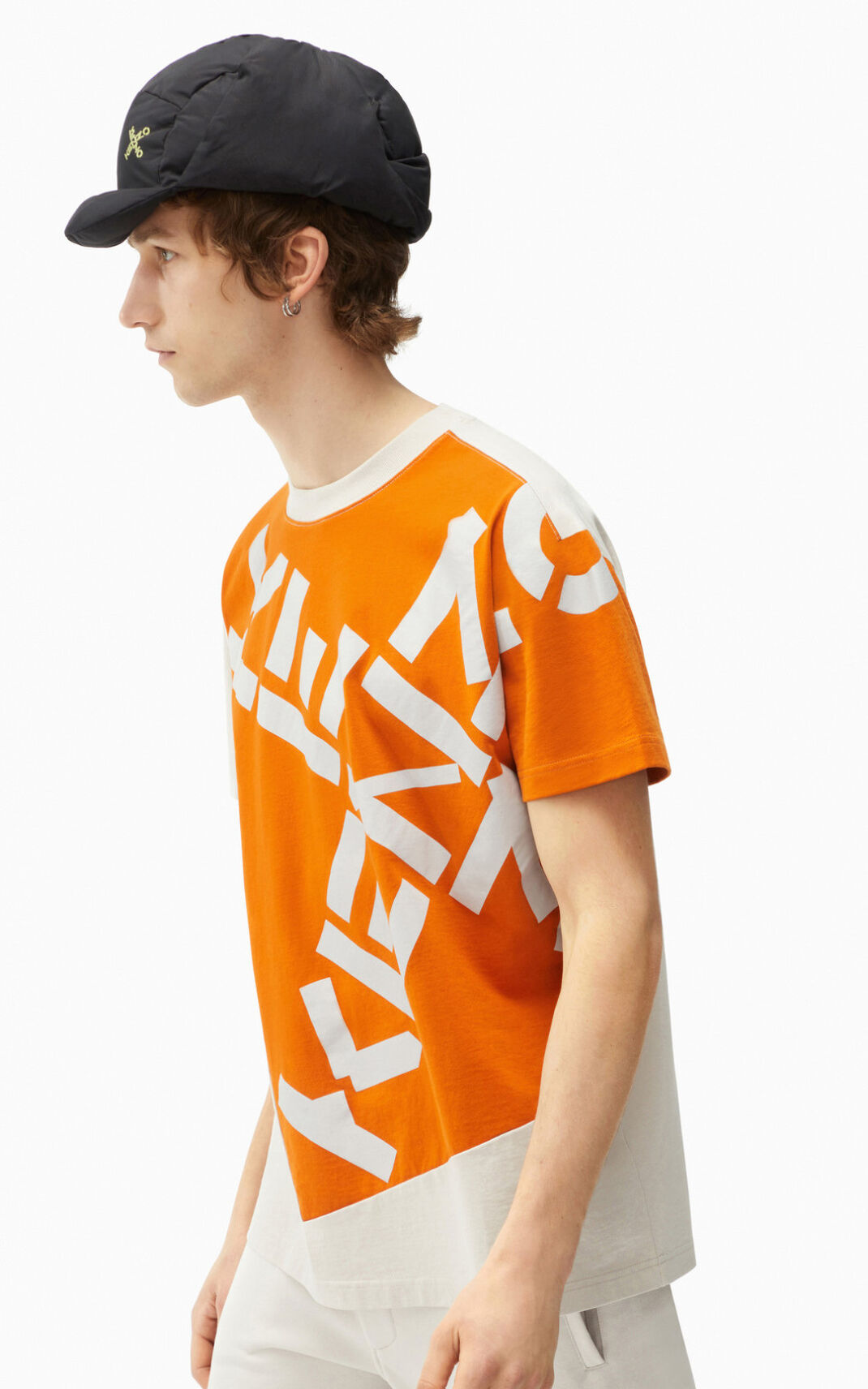 T Shirt Kenzo Homme Sport Big X Orange Foncé TBQHL-8034